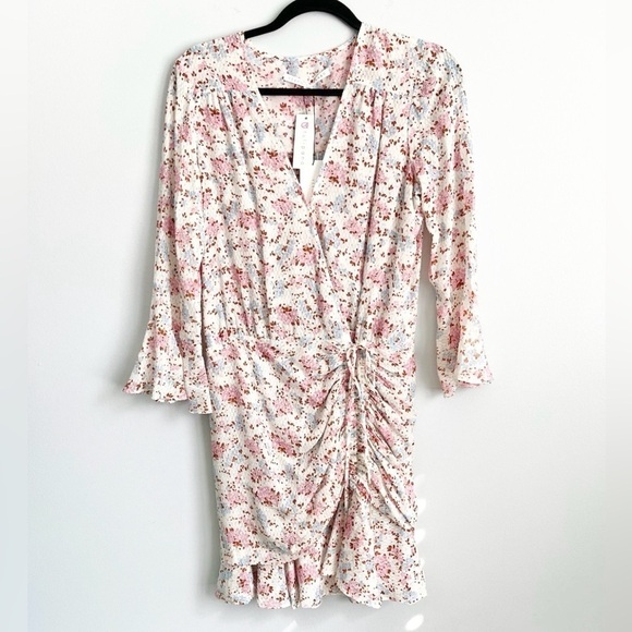NWT! Veronica Beard Size 6 • Floral Silk Sean Mini Dress. - Picture 3 of 6